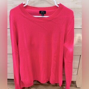 J. Crew Bright Pink Sweater